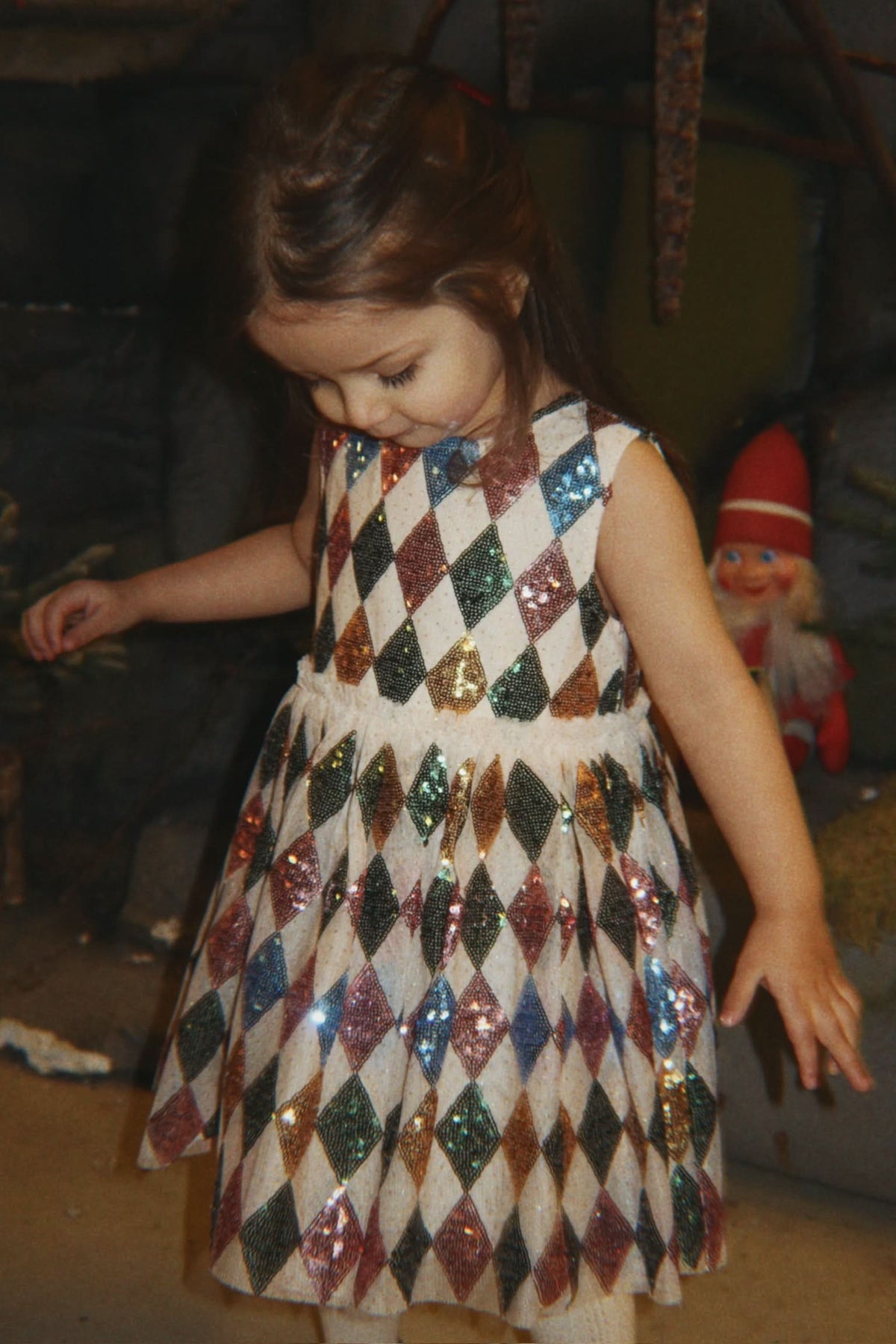Yvonne Harlekin Dress - Harlekin Sequin