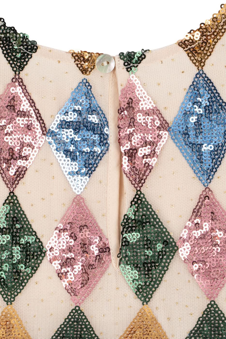 Yvonne Harlekin Dress - Harlekin Sequin