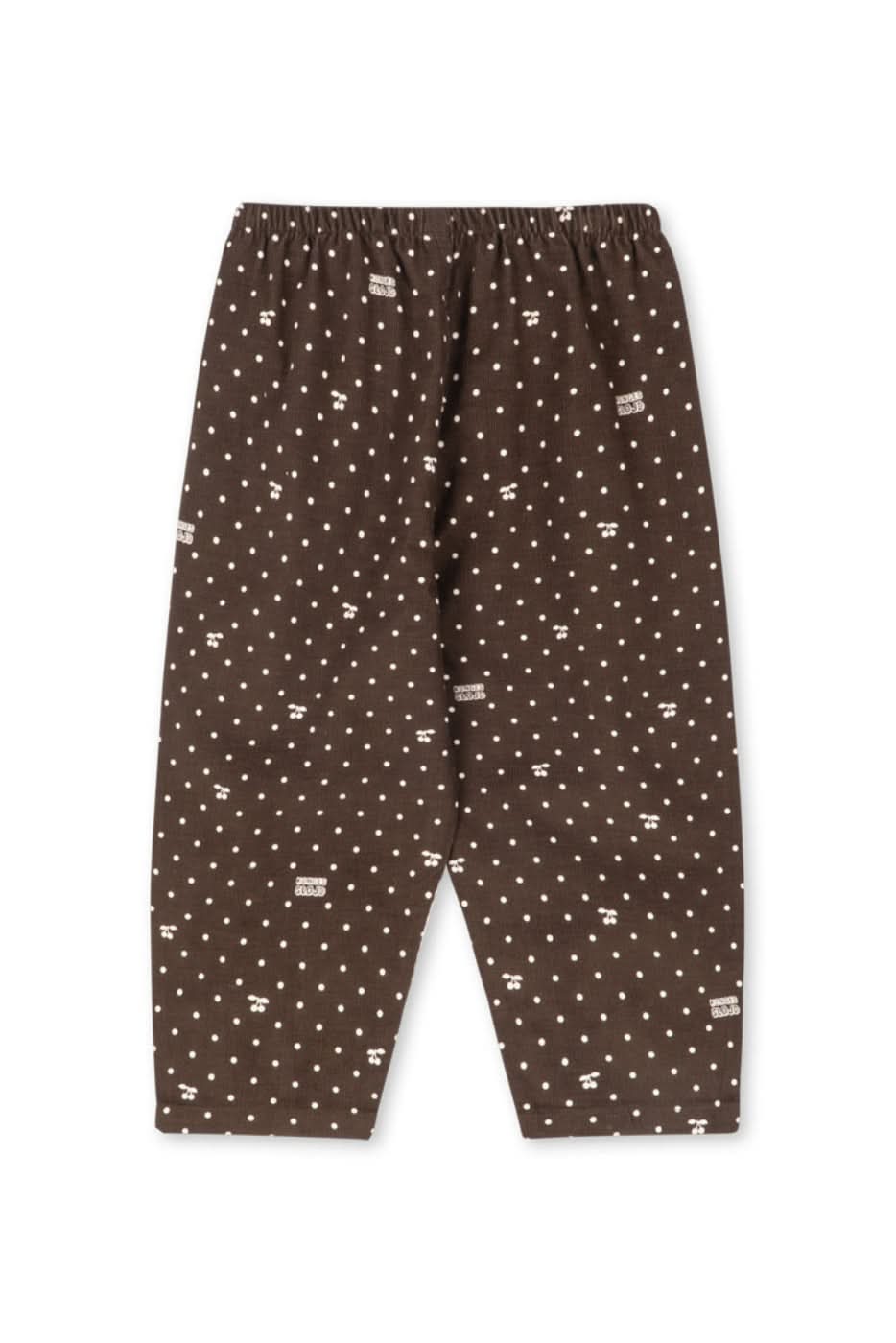 Cara Pleat Pants - Cherry Dot Chocolate