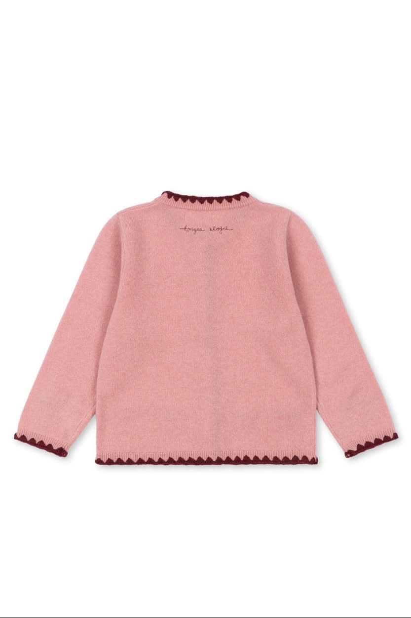 Colette Wool Cardigan - Pale Blush