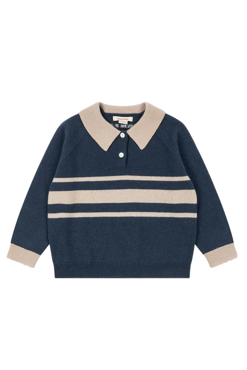 Basi Polo - Dark Blue Stripe