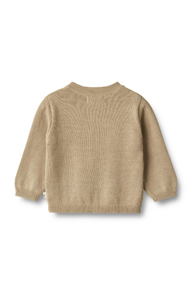 Knit Cardigan Bjørn - Grey Sand