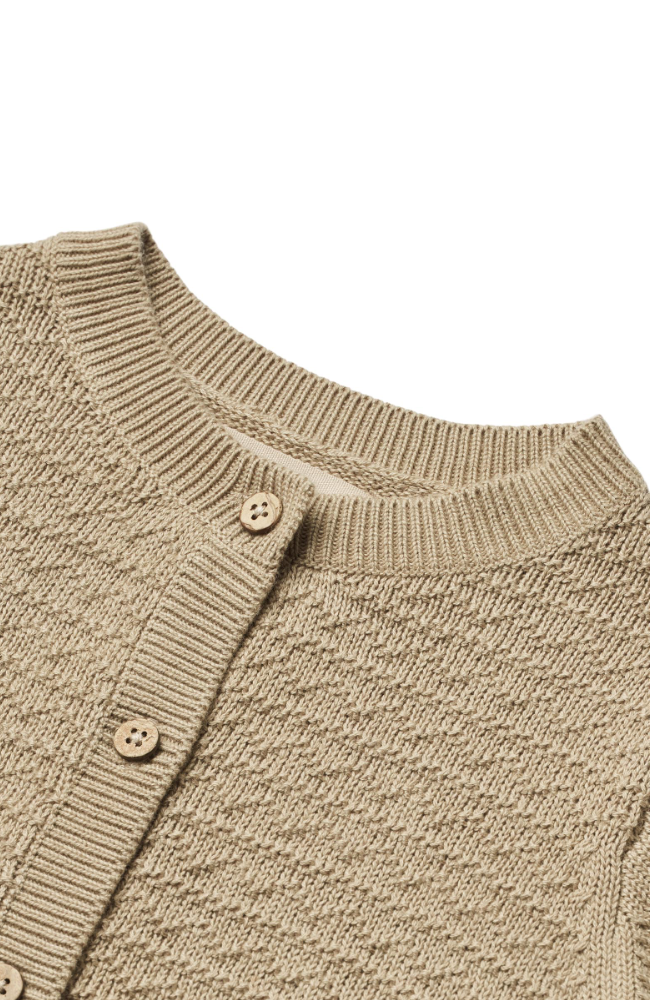 Knit Cardigan Bjørn - Grey Sand