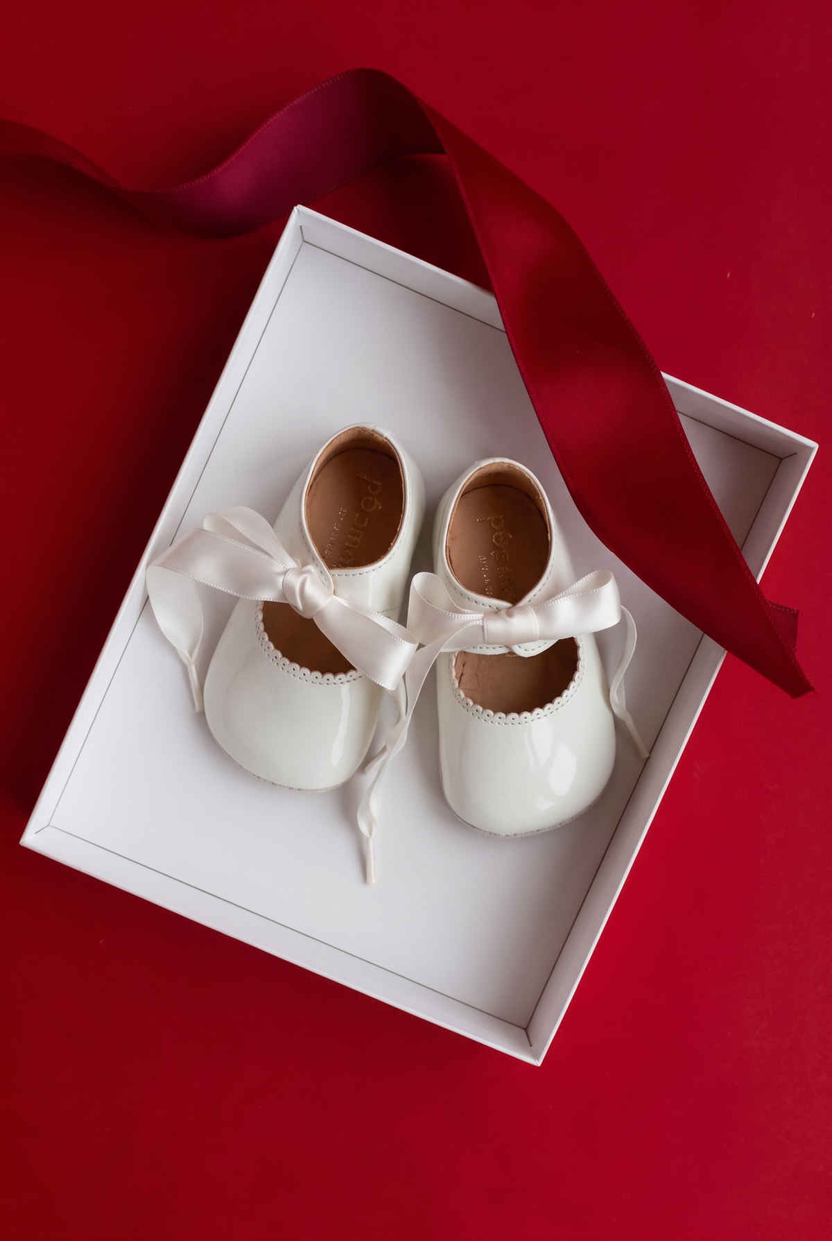 Beginners™ Lace Shoe - Cream Patent