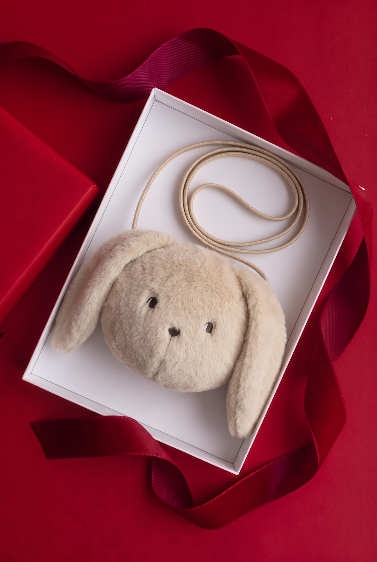 Dianne Plush Rabbit Bag - Mist