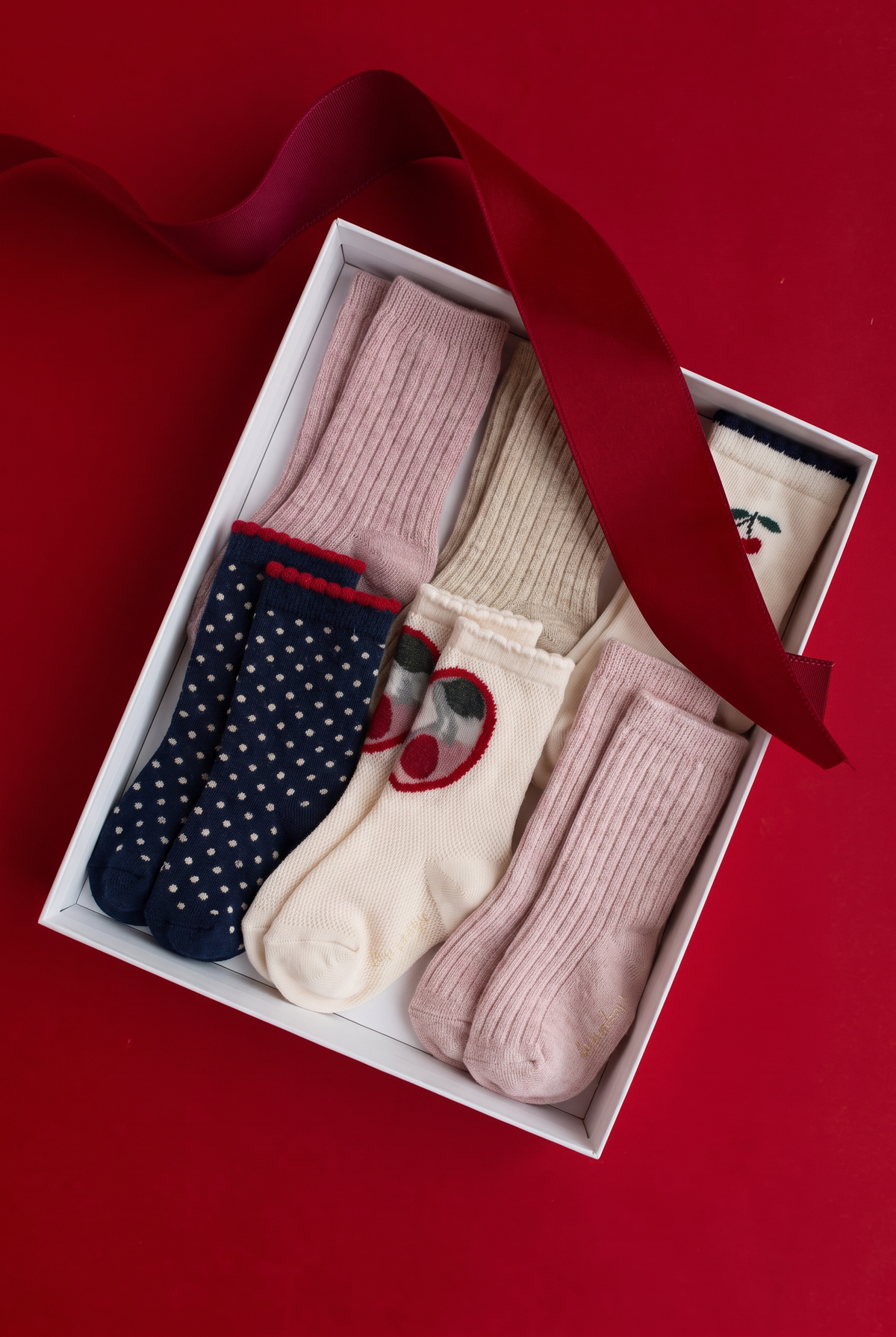 6 Pack Socks - Multi Glitter