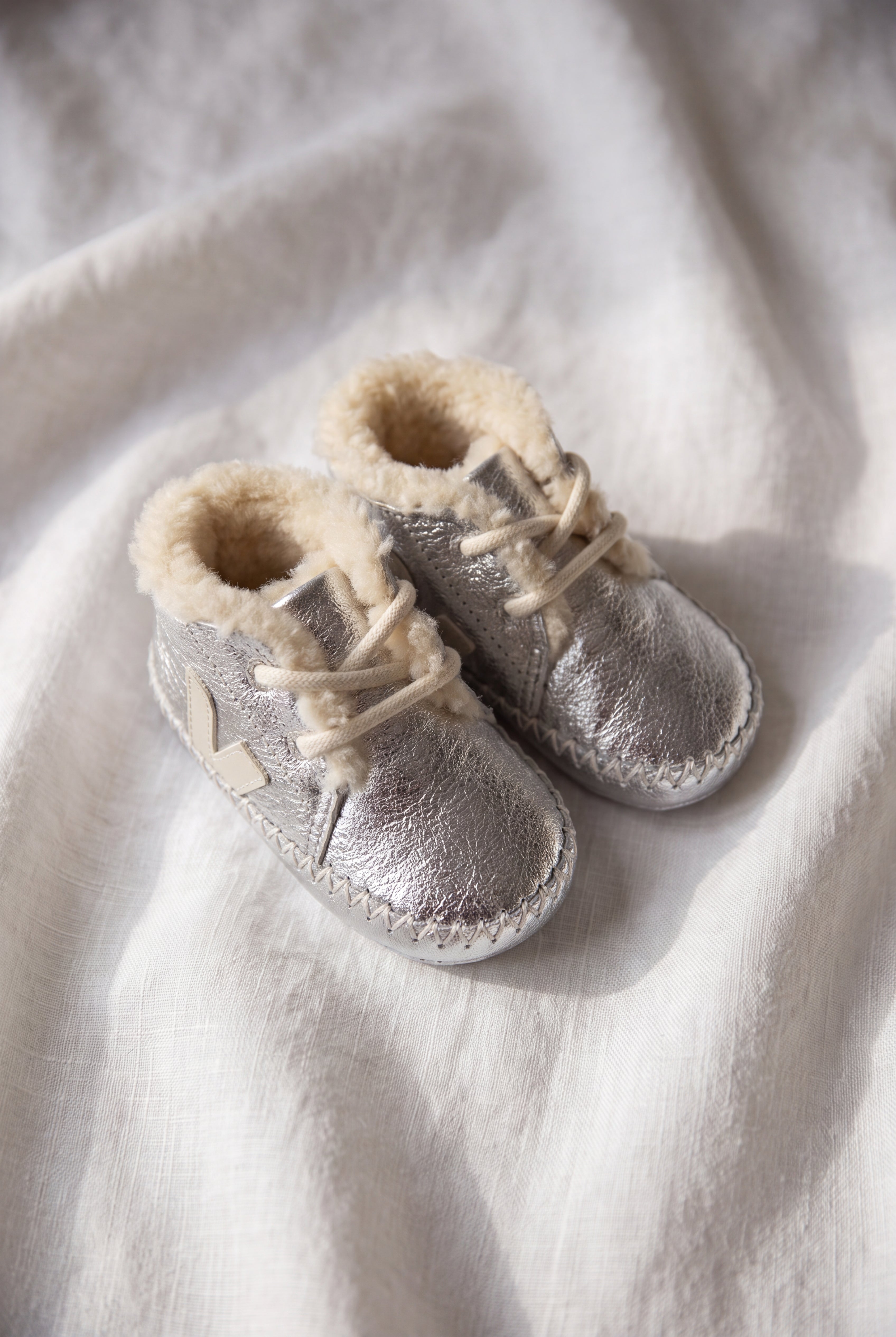 Baby Light ZZ Suede - Silver/Pierre