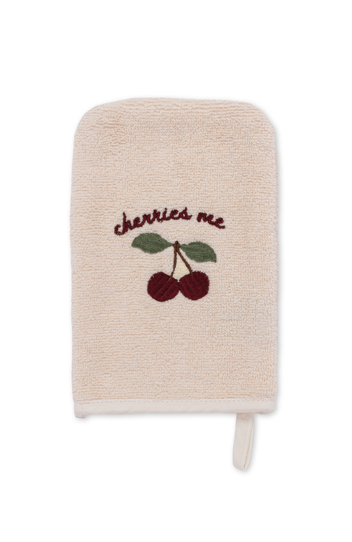 3 Pack Washcloth Embroidery - Cherry