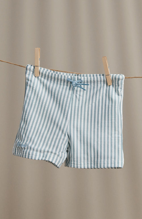 Otto Swim Pants - Stripe Sea Blue/White