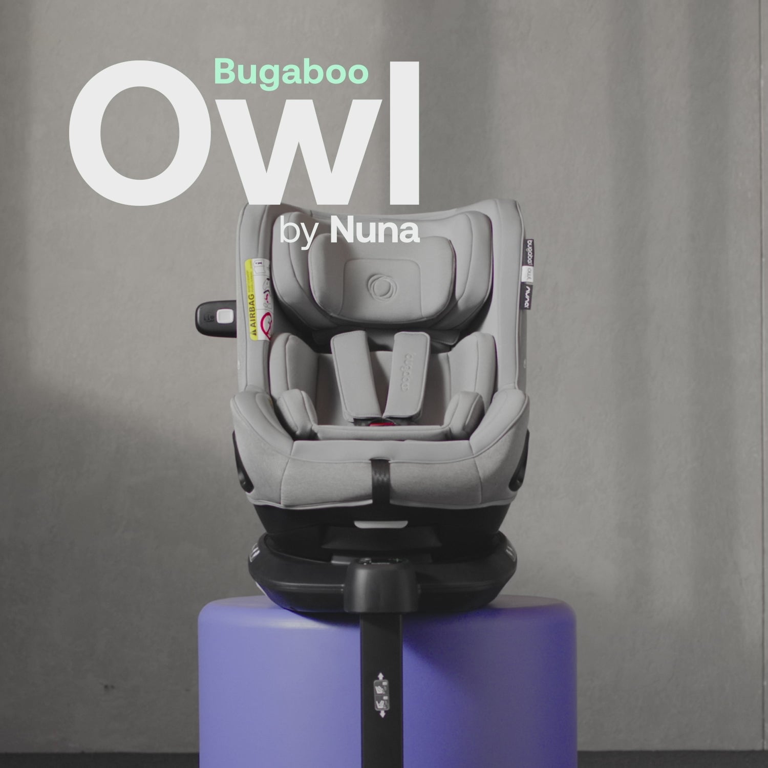 Owl by Nuna car seat - Mineral Light Grey