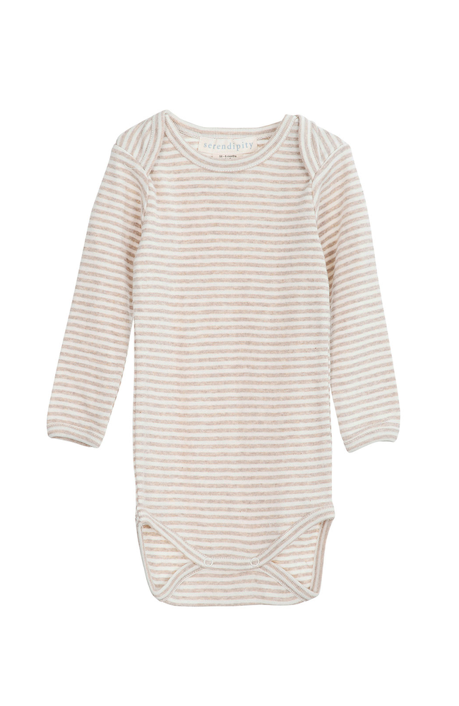 Baby Body Stripe - Oat / Offwhite