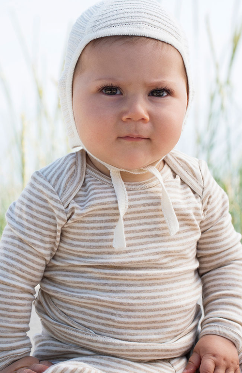 Baby Body Stripe - Oat / Offwhite