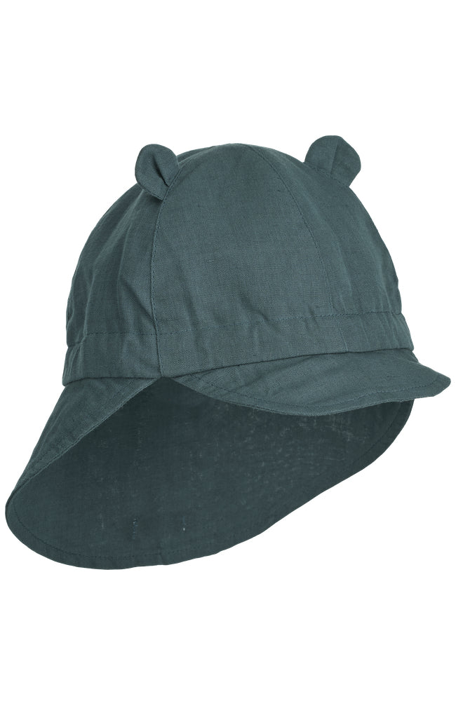 Gorm Linen Sunhat - Whale Blue