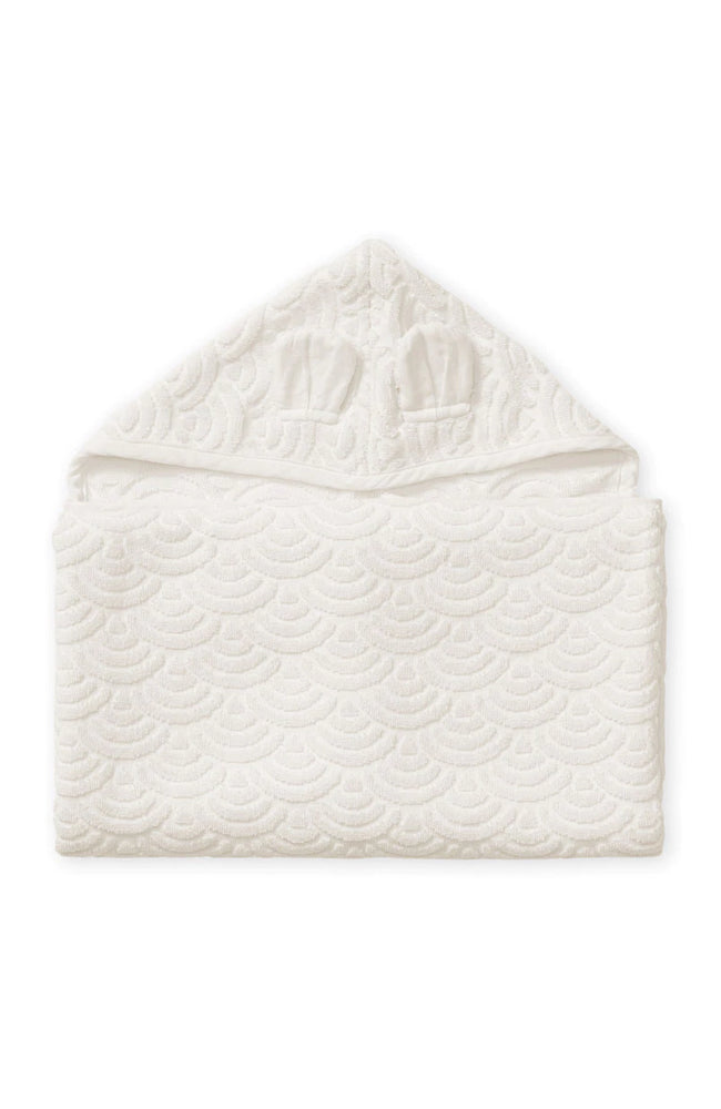 Hooded Towel With Ears - Off White