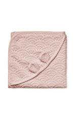 Hooded Junior Towel With Ears - Dusty Rose
