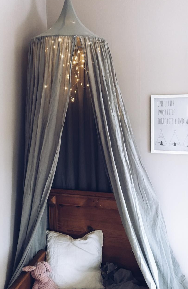 Bed Canopy - Silver Grey