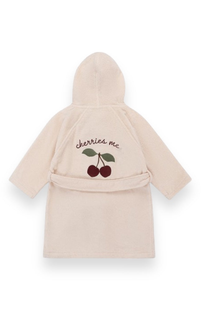 Terry Bathrobe Embroidery - Cherry