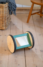 Wooden Activity Roller/Mirror - Woodland