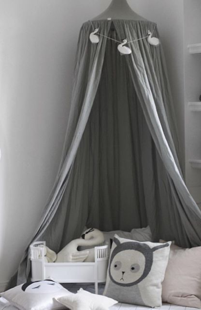 Bed Canopy - Silver Grey