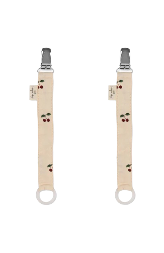 2 Pack Pacifier Holder - Cherry