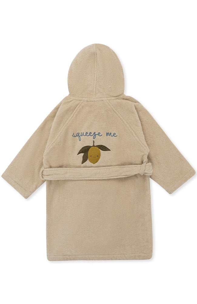 Terry Bathrobe Embroidery - Lemon