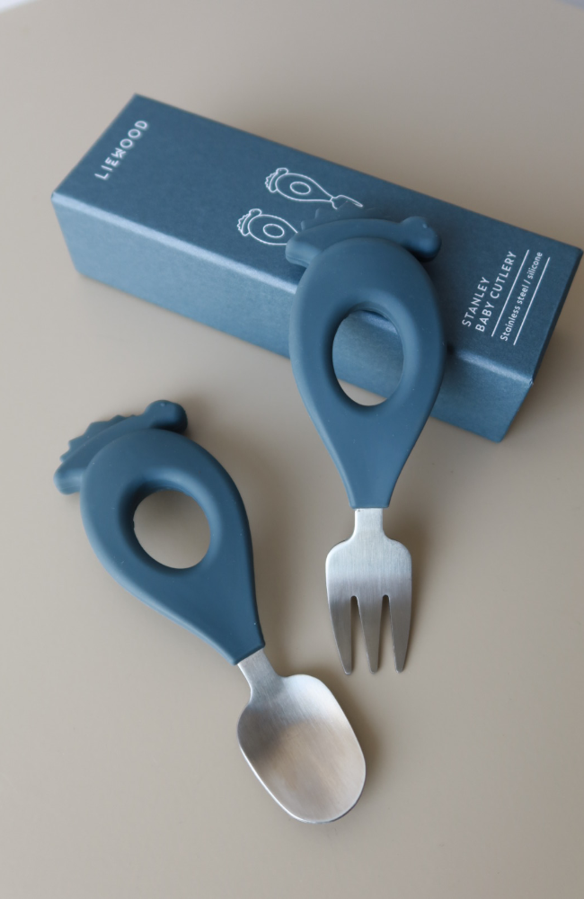 Stanley baby cutlery set - Whale blue