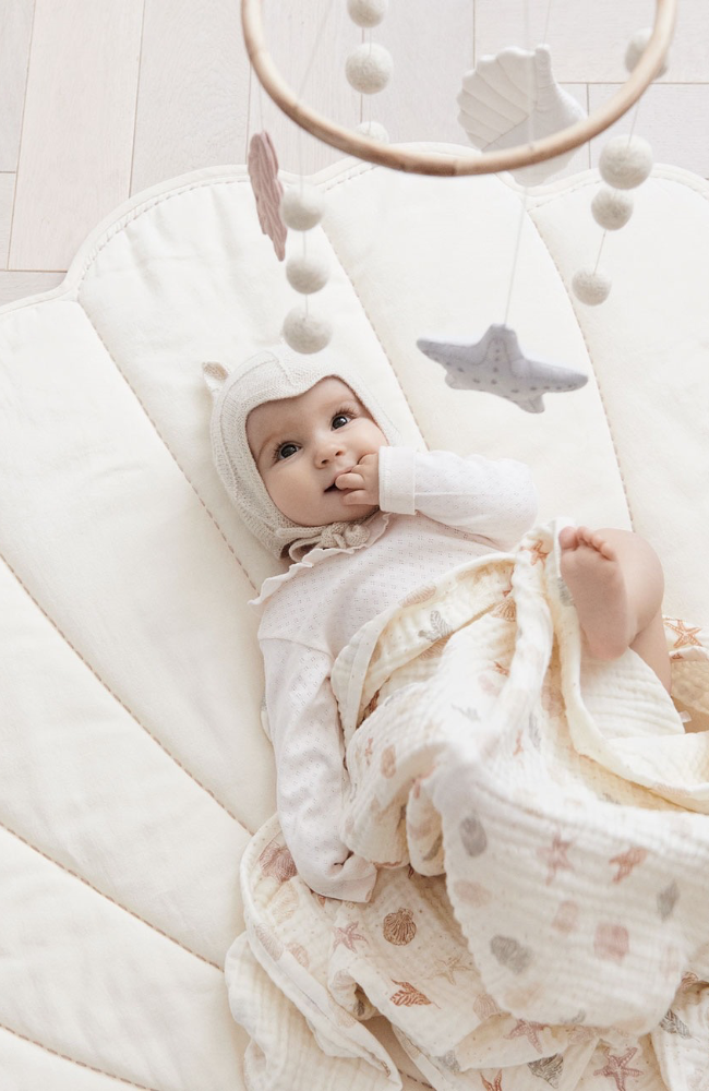 Sea Shell Play Mat - Off White