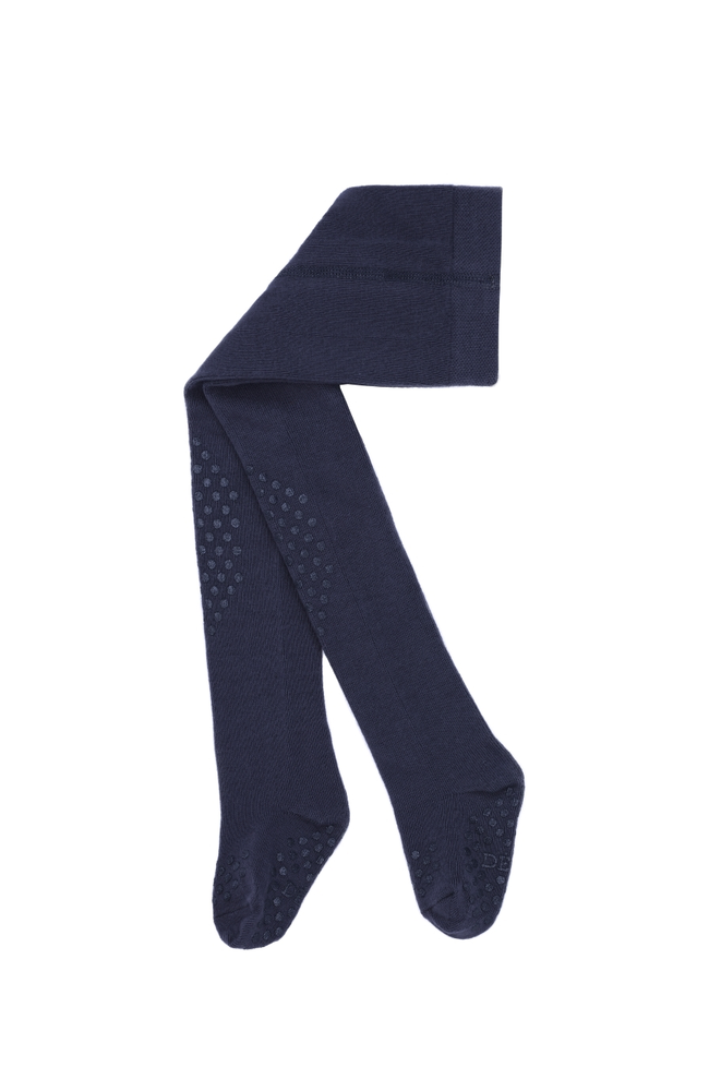 Crawling Tights Wool/Silk - Navy