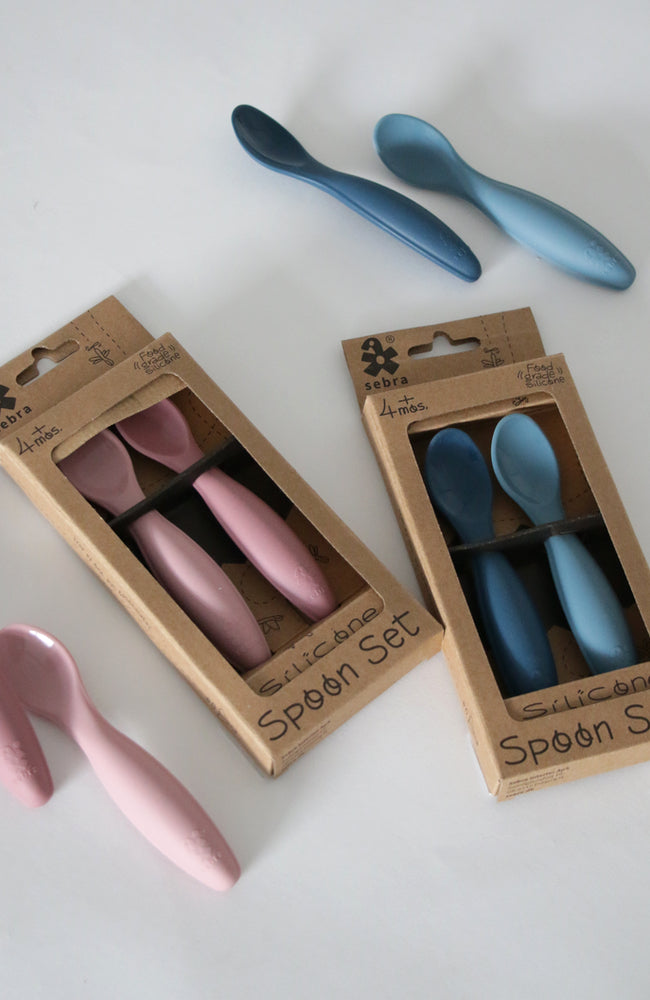 Silicone Spoon Set - Vintage Blue