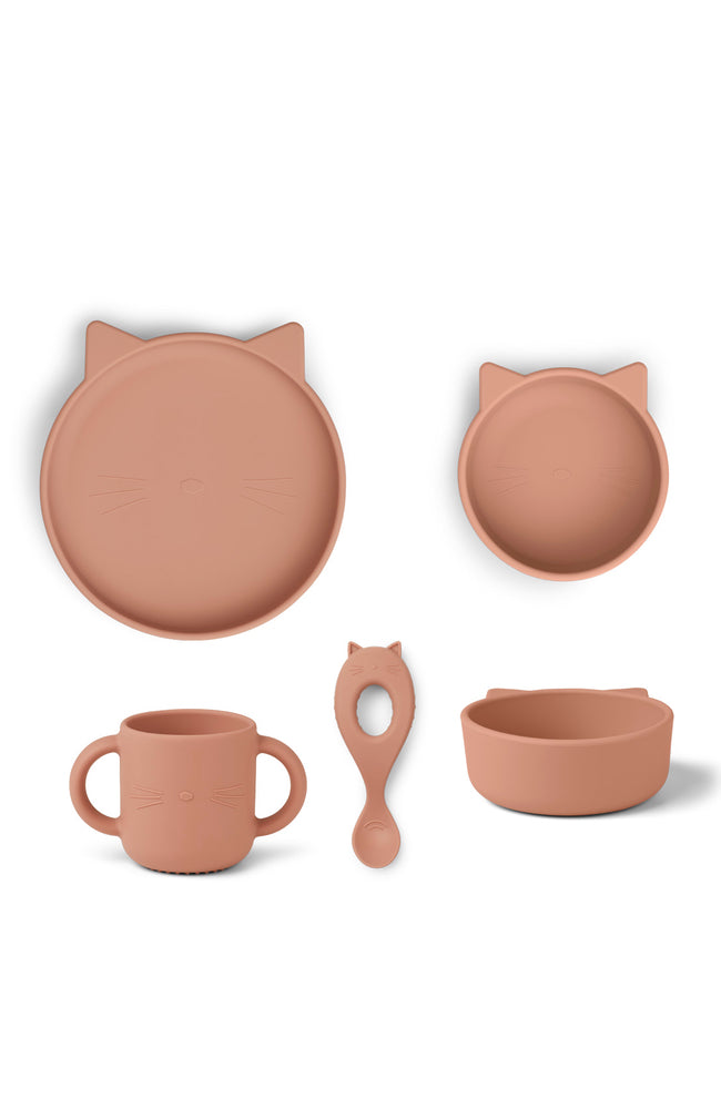 Vivi Silicone Set - Cat Dark Rose