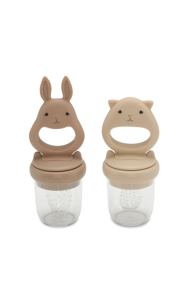 Silicone Fruit Feeding Pacifier Bunny - Bark / Shell