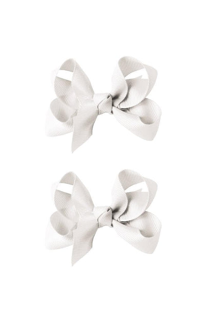 Medium Bows 2pk - White