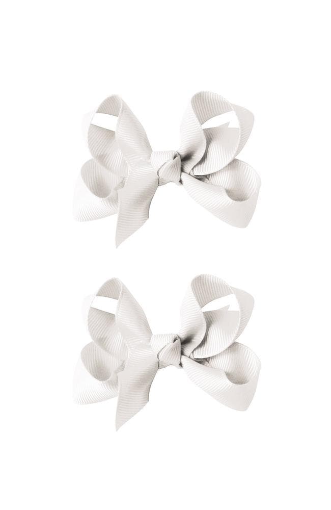 Medium Bows 2pk - White