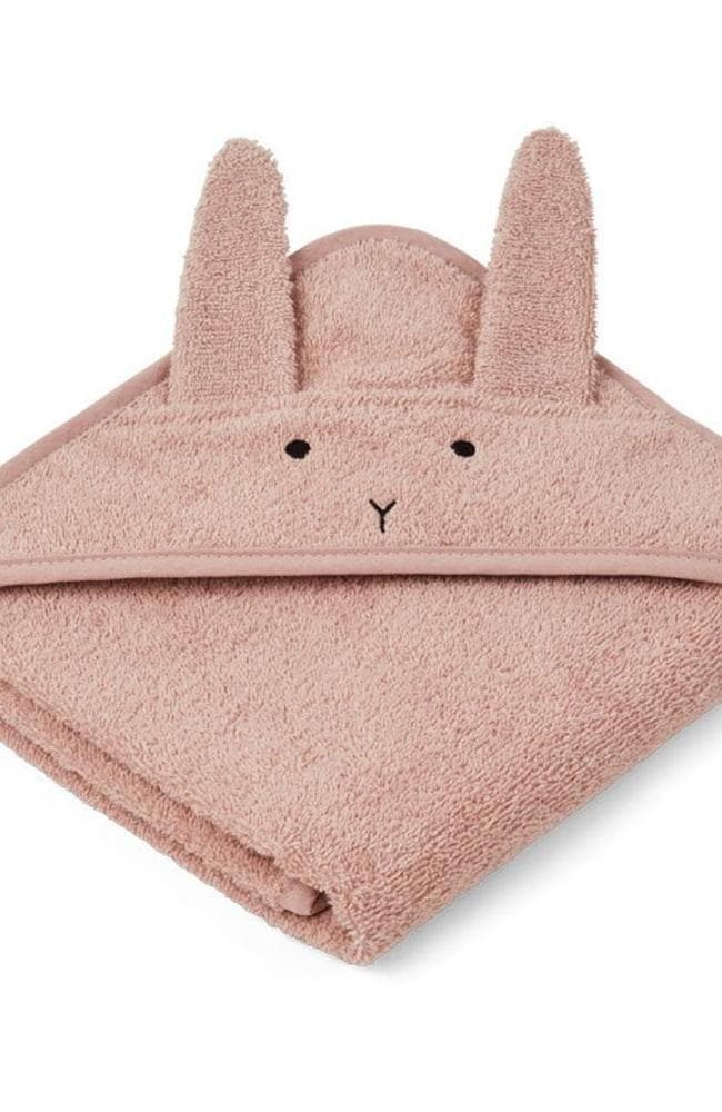 Augusta Hooded Junior Towel - Rabbit/Rose