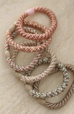 Josefine Armband / Hárteygja - Beige Cobber Glitter