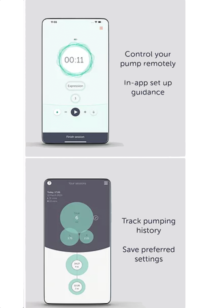  Elvie Stride Hospital-Grade App-Controlled Breast Pump   Hands-Free Wearable Ultra-Quiet Electric Breast Pump with 2-Modes  10-Settings & 5oz Capacity per Cup (Stride Pump) : Baby