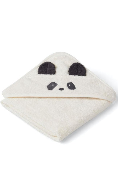 Albert Hooded Baby Towel - Panda/Creme de la Creme
